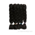 Coiffure de tressage synthétique 24 '' 100g / pack Jumbo Braidage Crochet Xpresion Traiding Hair